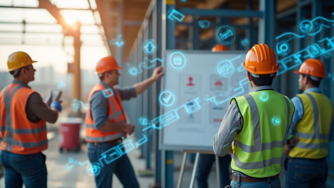 Visualisierung der Lean Prinzipien auf der Baustelle