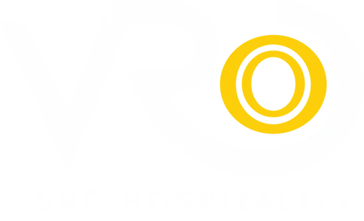 Logo with white stylized letters V and R next to a yellow circular shape with concentric rings.