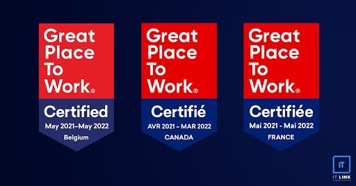 Le Groupe IT Link est certifié Great Place To Work® à travers le monde !