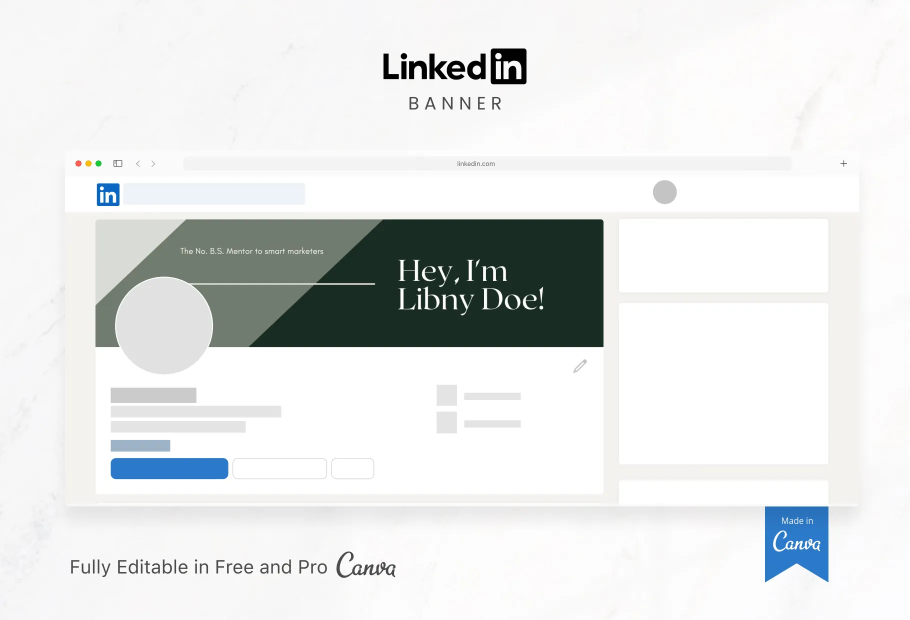 Libny LinkedIn Banner Canva Template