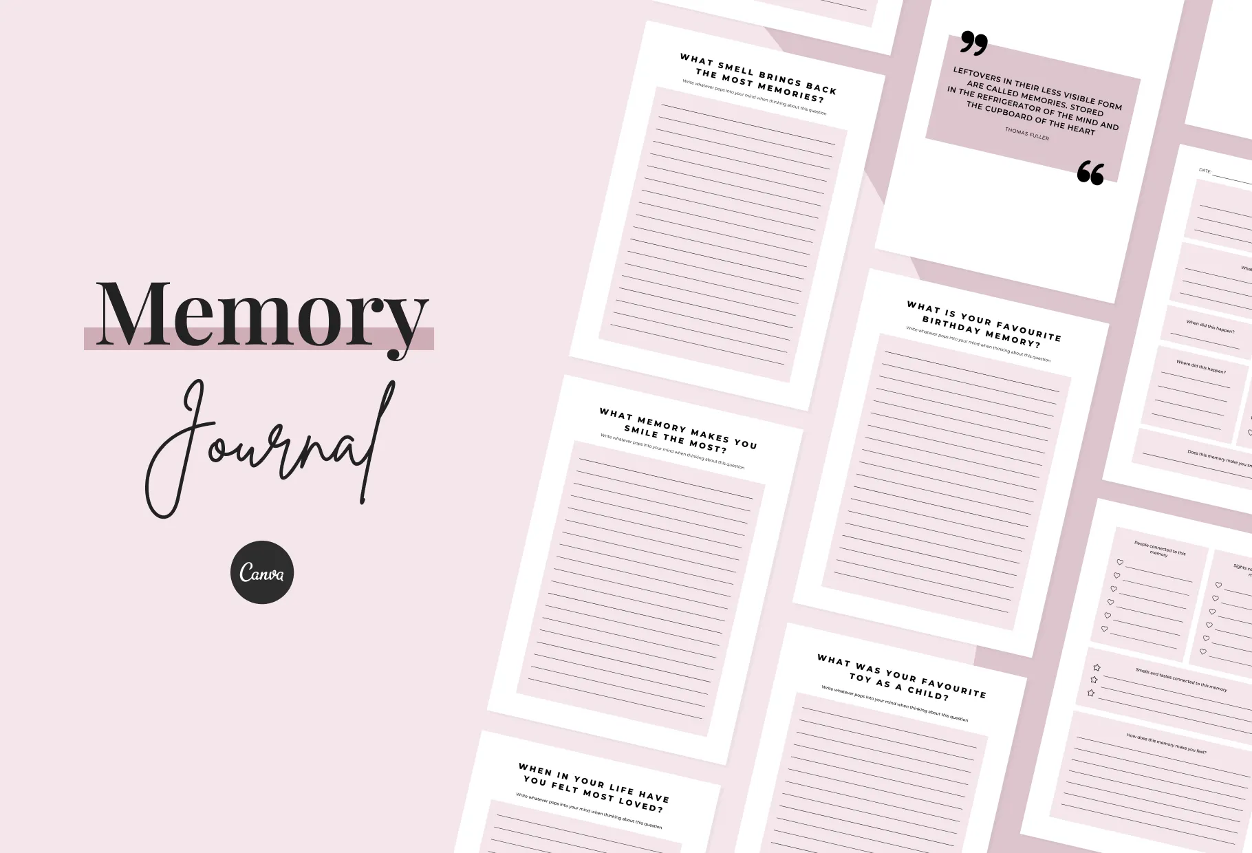 Memory Journal Canva Template