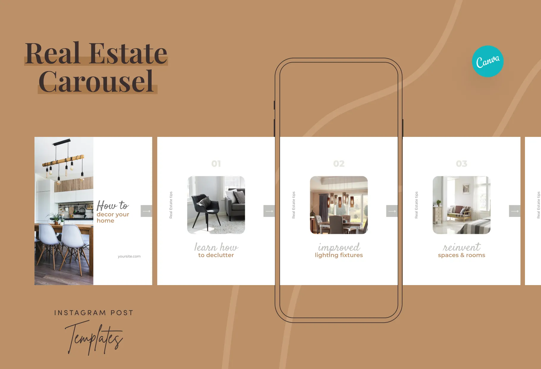 Victoria Real Estate 6-Page Carousel Canva Template