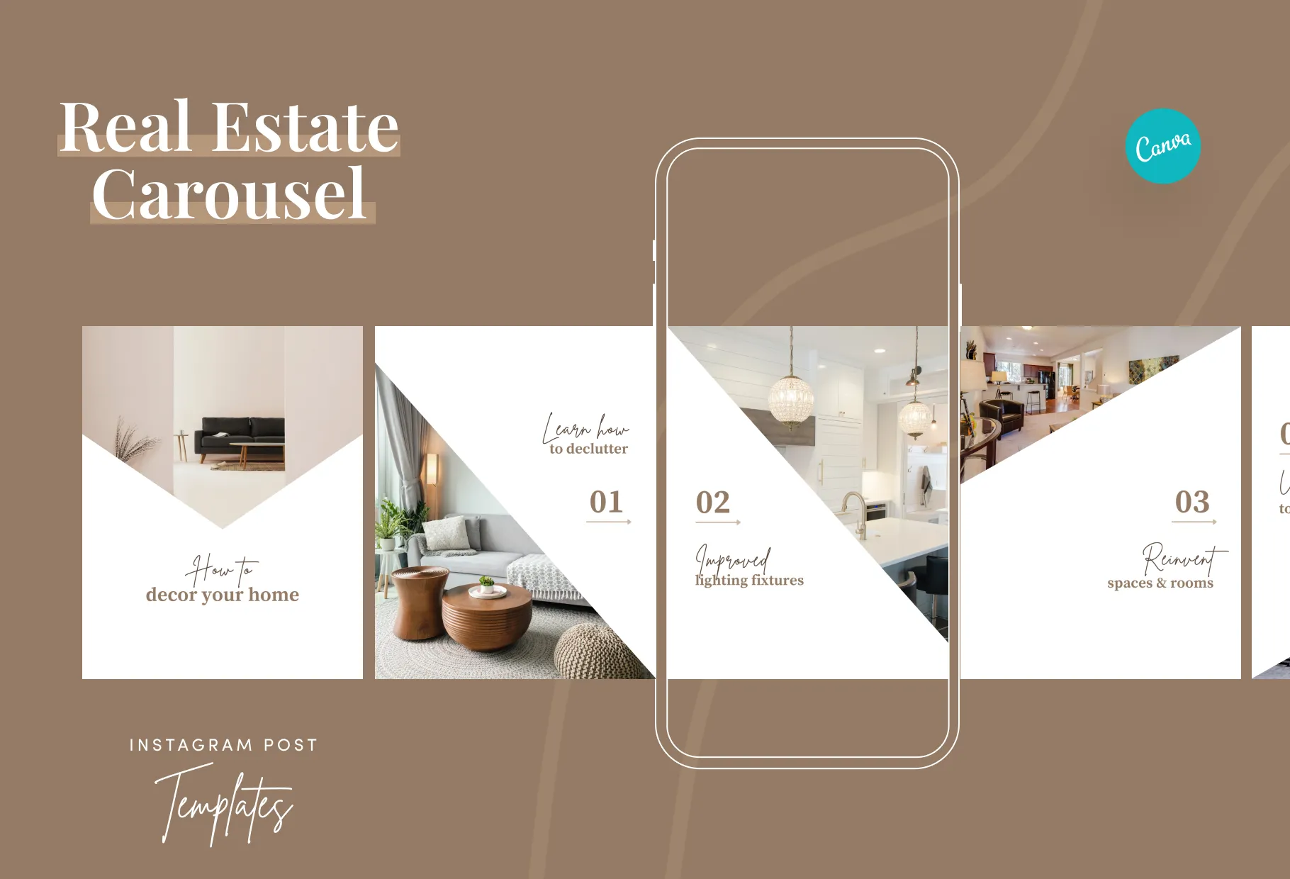 Chloe Real Estate 6-Page Carousel Canva Template
