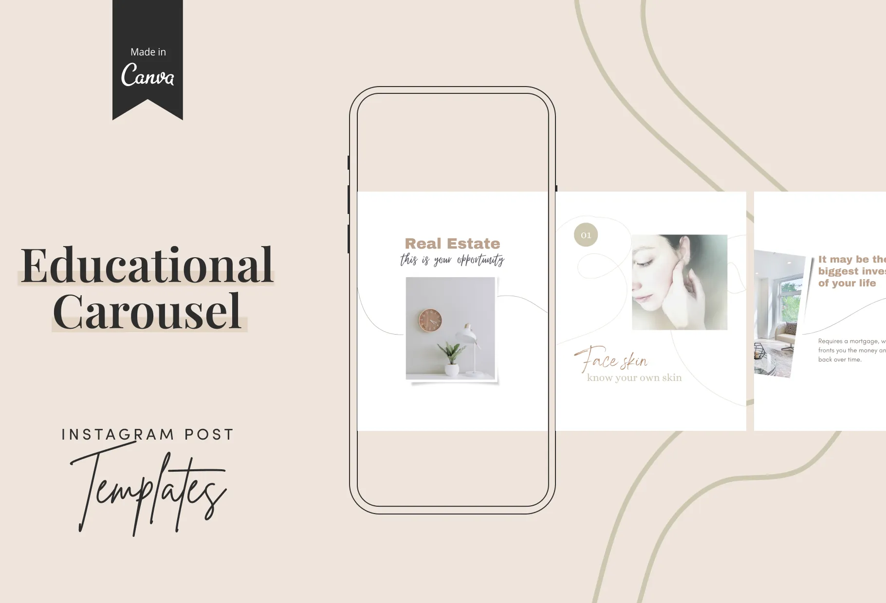 Naomi Educational 6-Page Carousel Canva Template