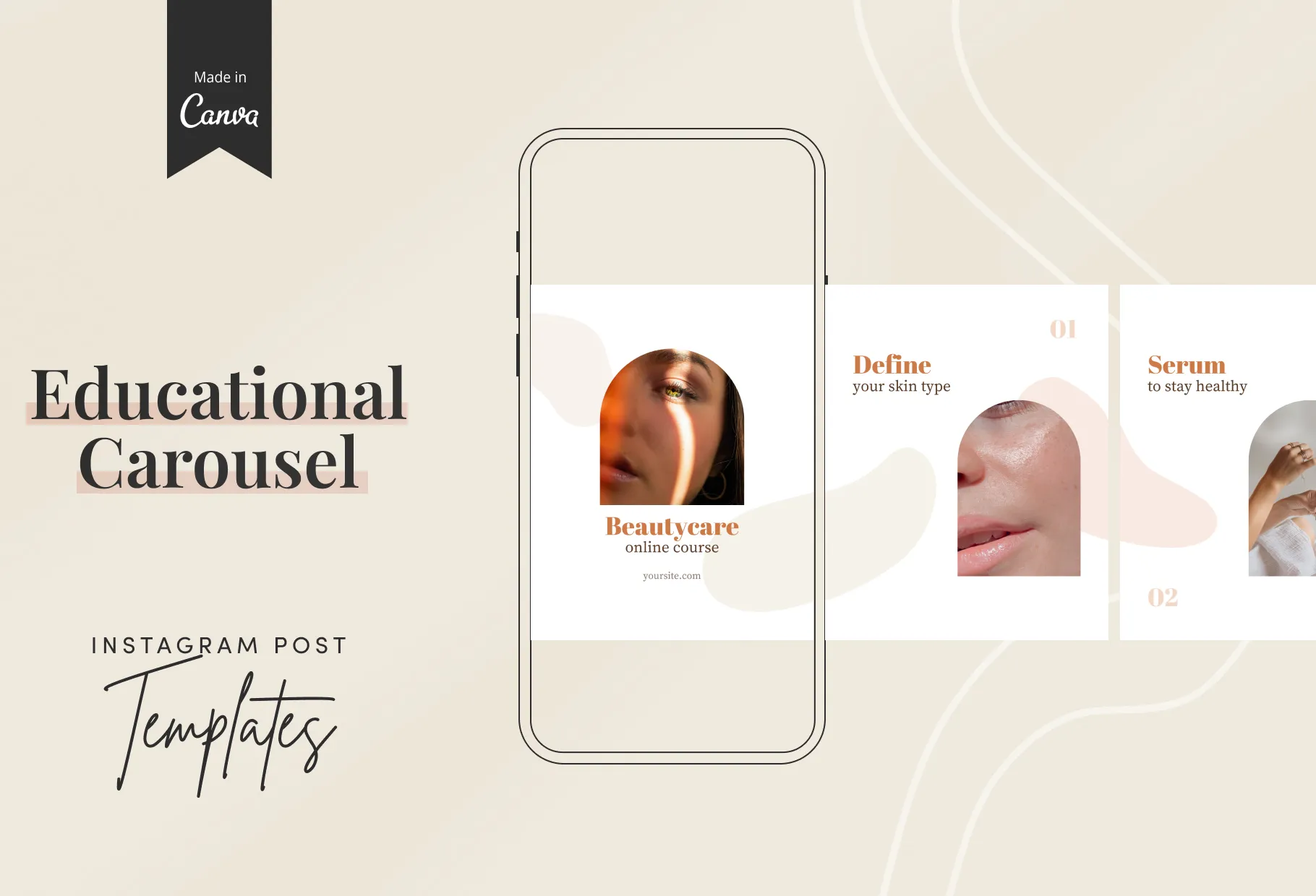 Isla Educational 6-Page Carousel Canva Template