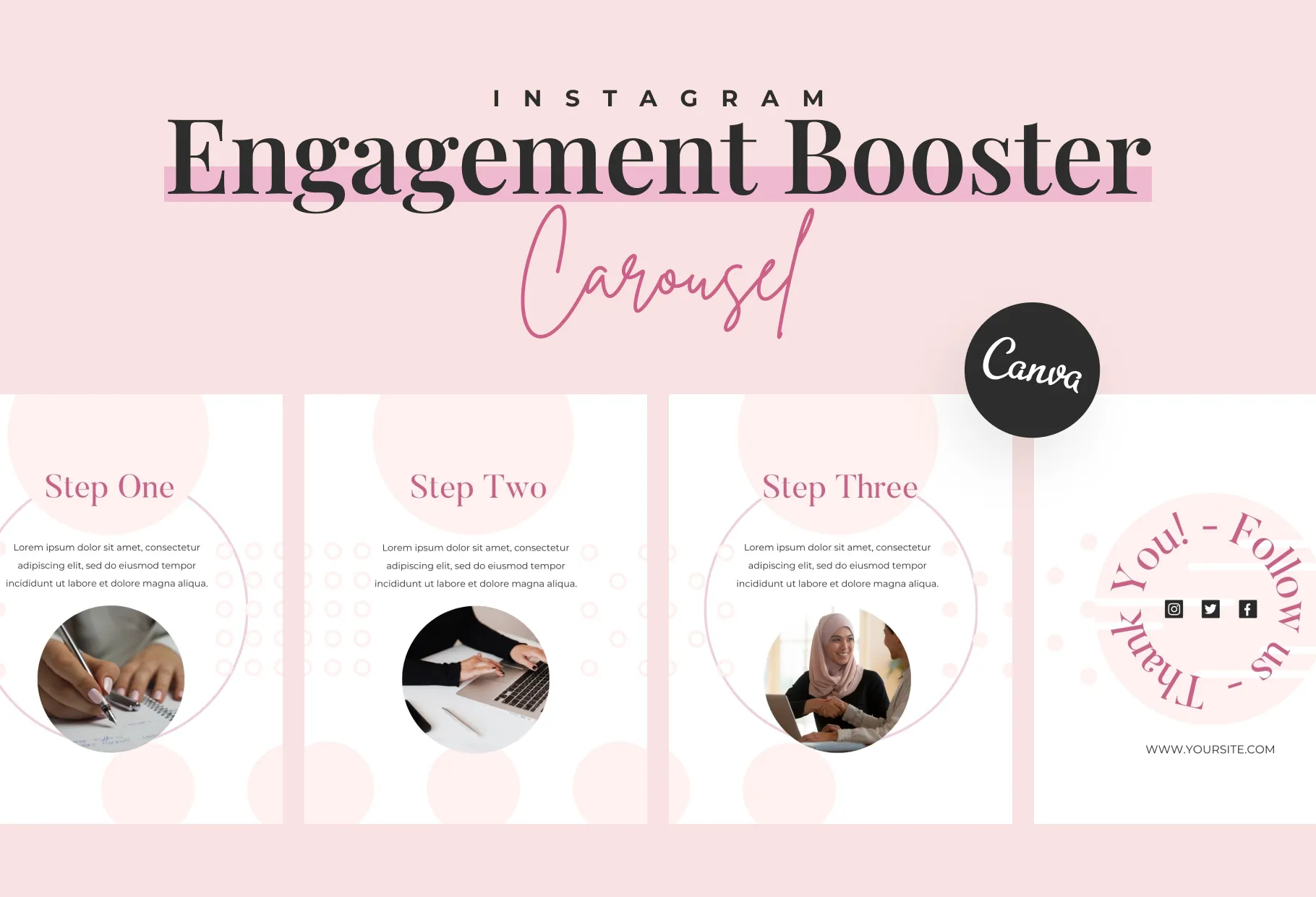 Sugar Carousel Instagram Engagement Booster Canva Template