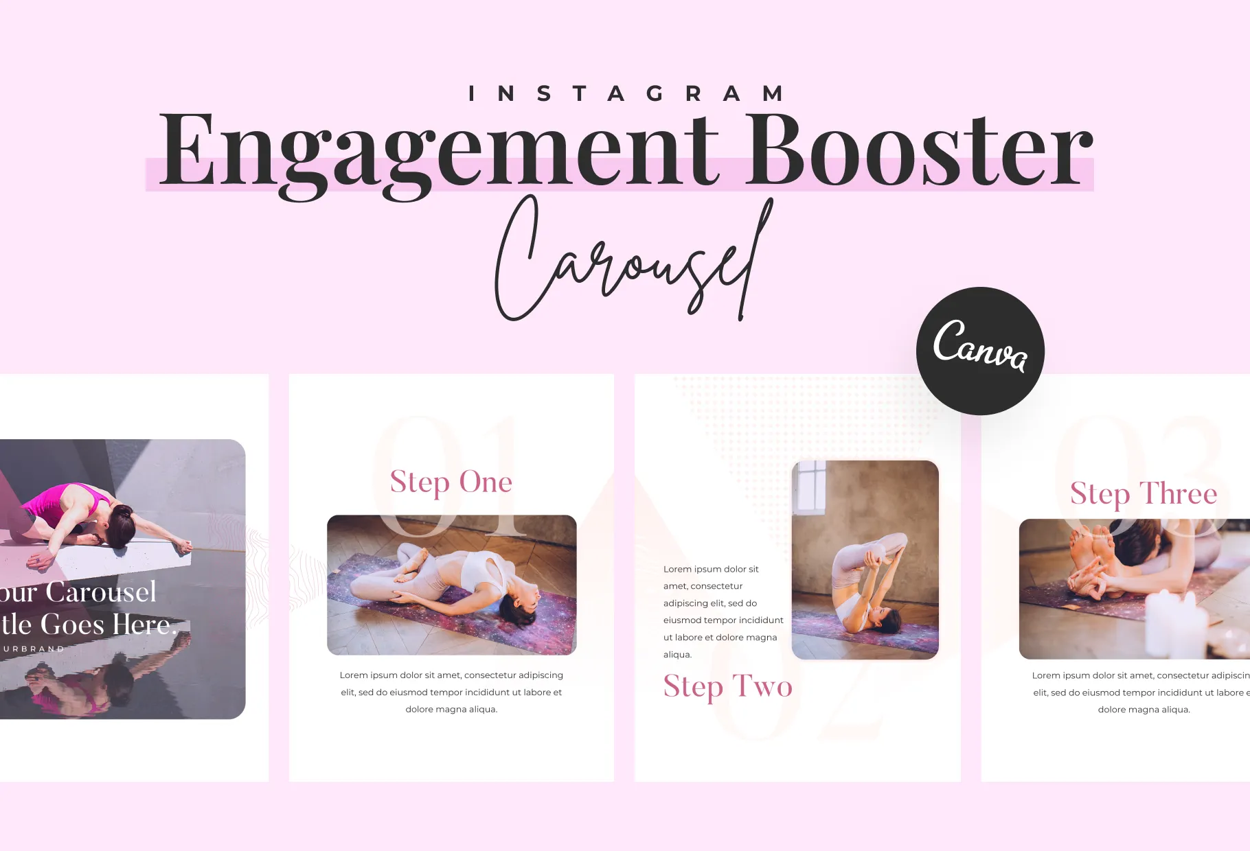 Honey Carousel Instagram Engagement Booster Canva Template