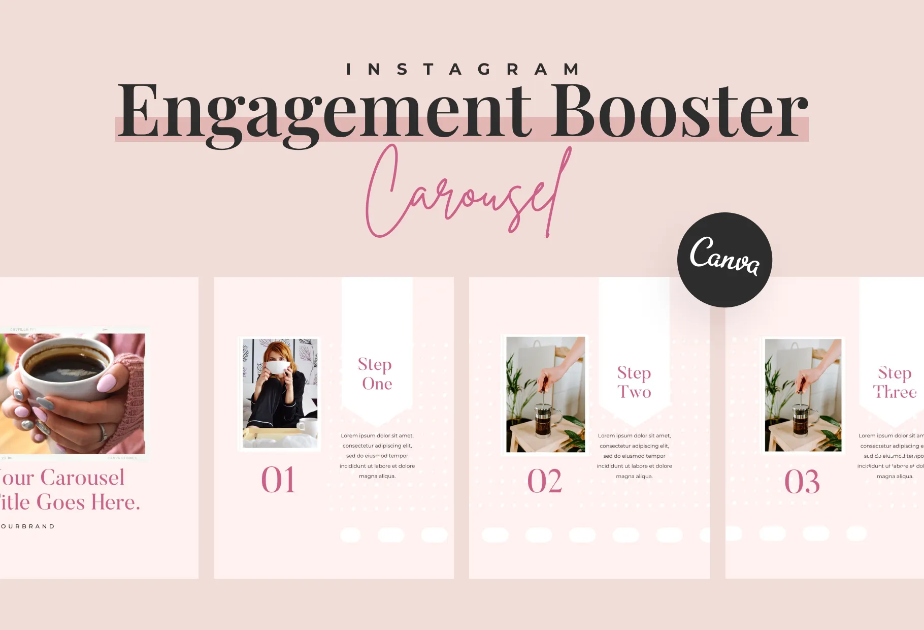 Candy Carousel Instagram Engagement Booster Canva Template