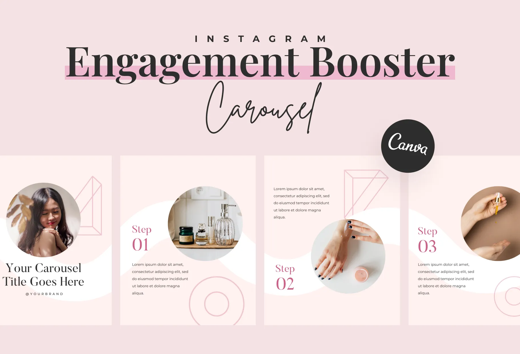 Bubbles Carousel Instagram Engagement Booster Canva Template