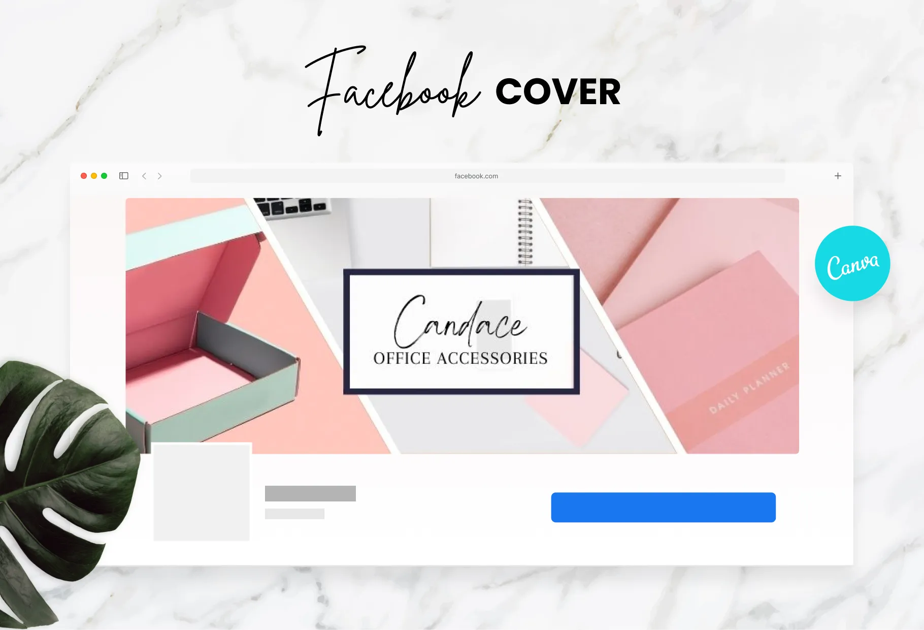 Candace Facebook Cover Canva Template