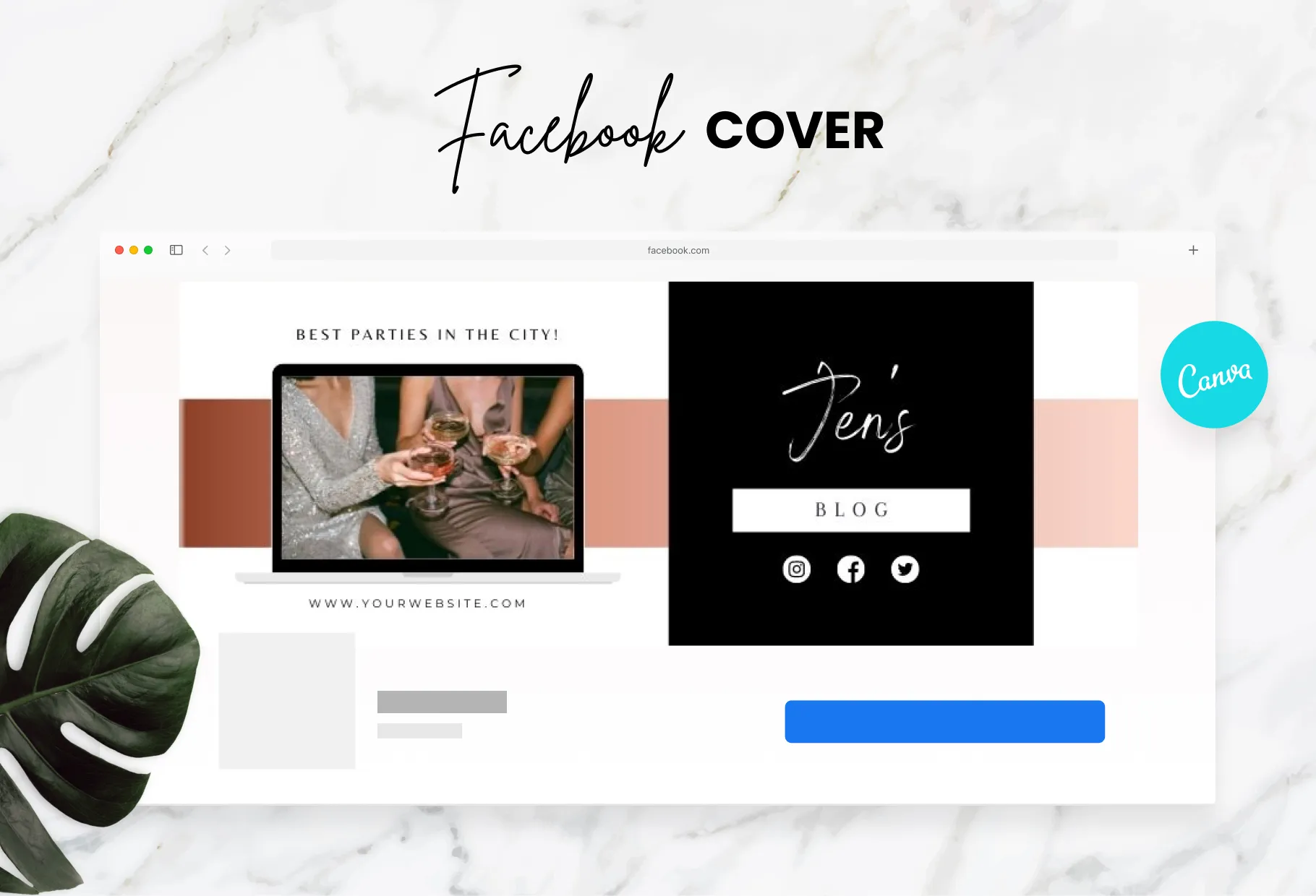 Jens Facebook Cover Canva Template