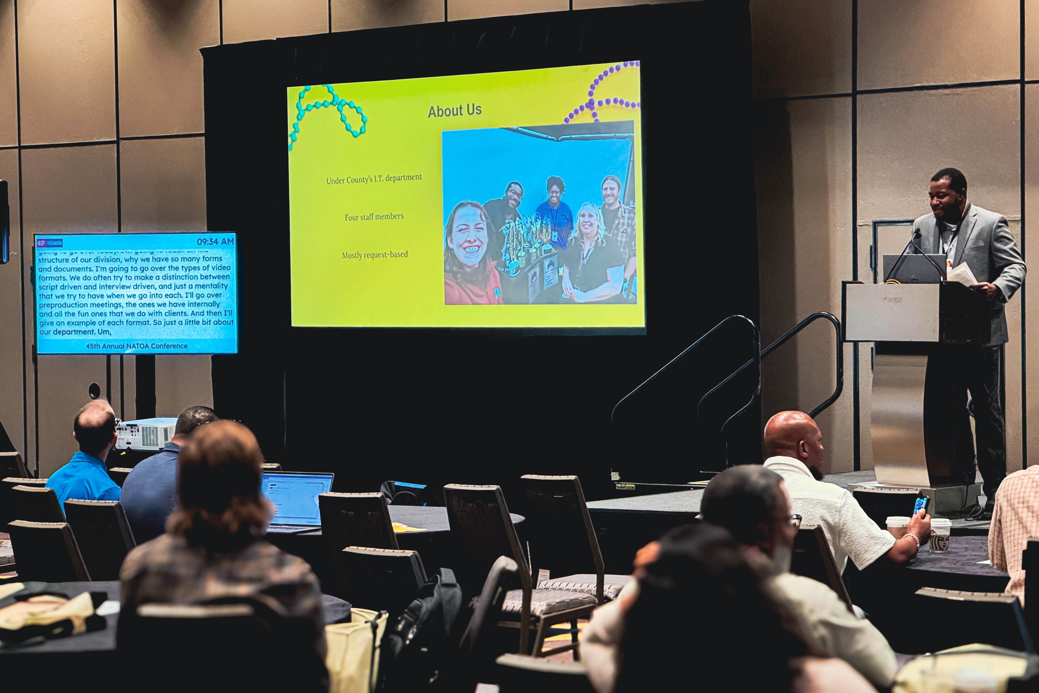 Live captions powered by MediaScribe enhanced clarity and engagement for attendees during the NATOA 2025 Conference in New Orleans, ensuring everyone could follow along in real time.