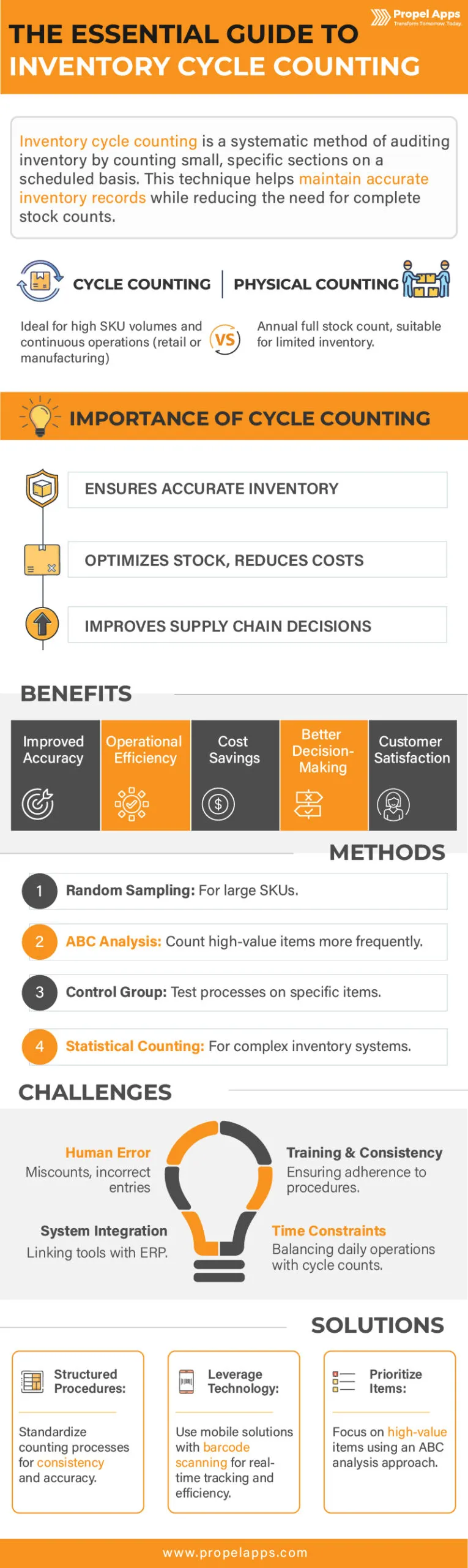 Infographic on The Essential Guide to Inventory Cycle Counting