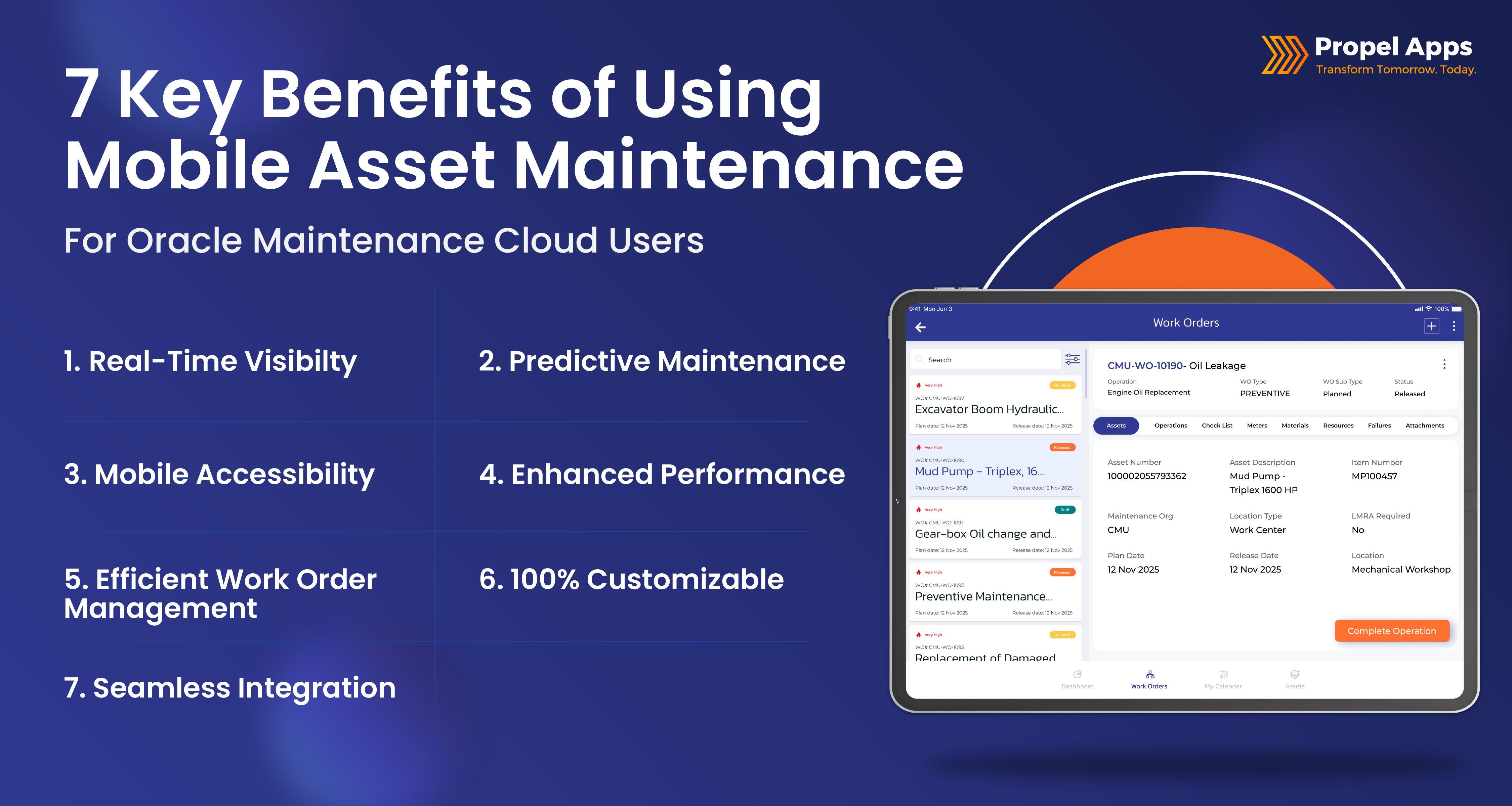 7 Key Benefits of Using Mobile Asset Maintenance Solution for Oracle Maintenance Cloud