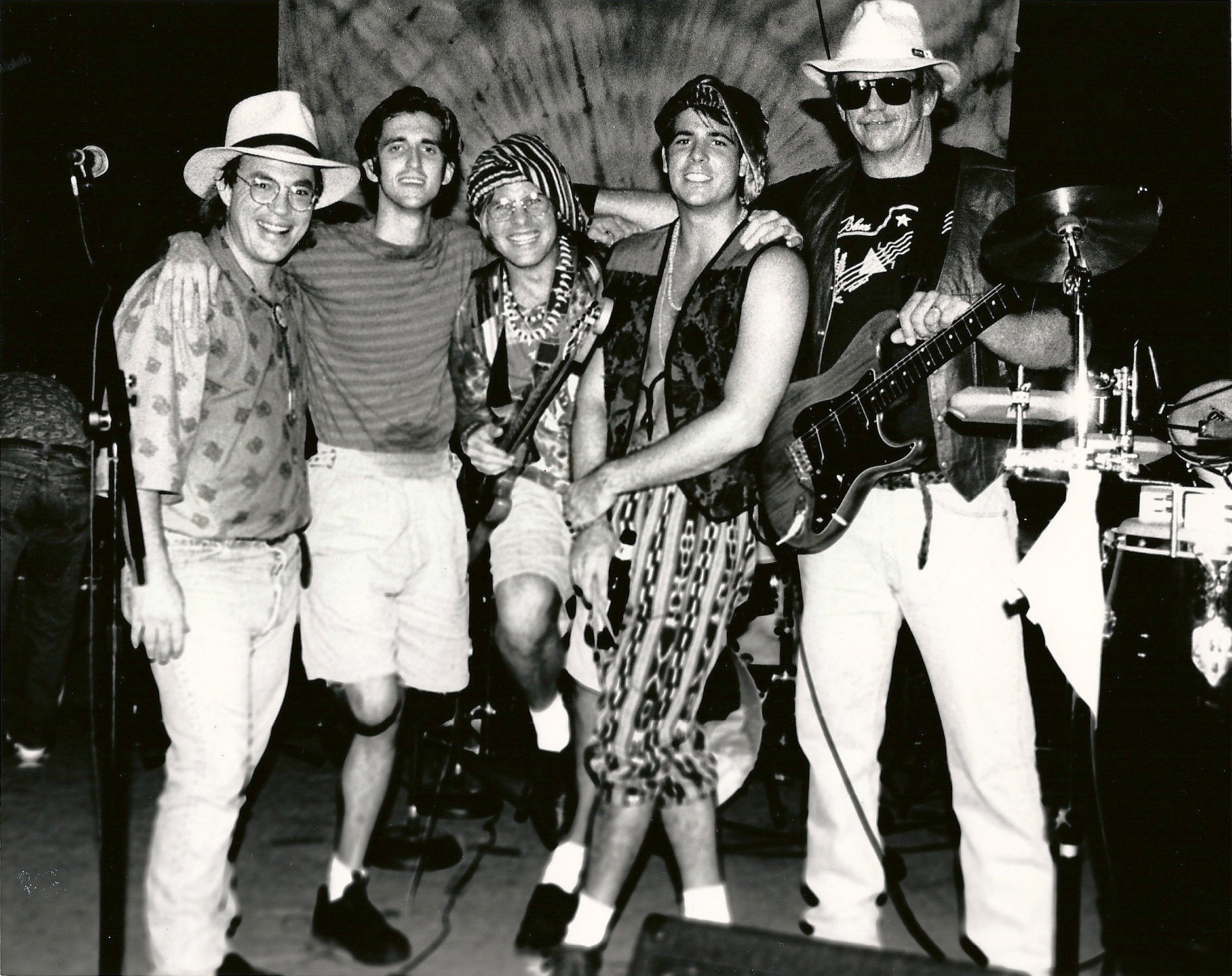 image of a band rehearsing