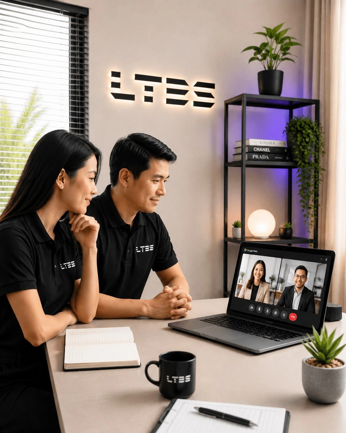 LTBS team members collaborating remotely