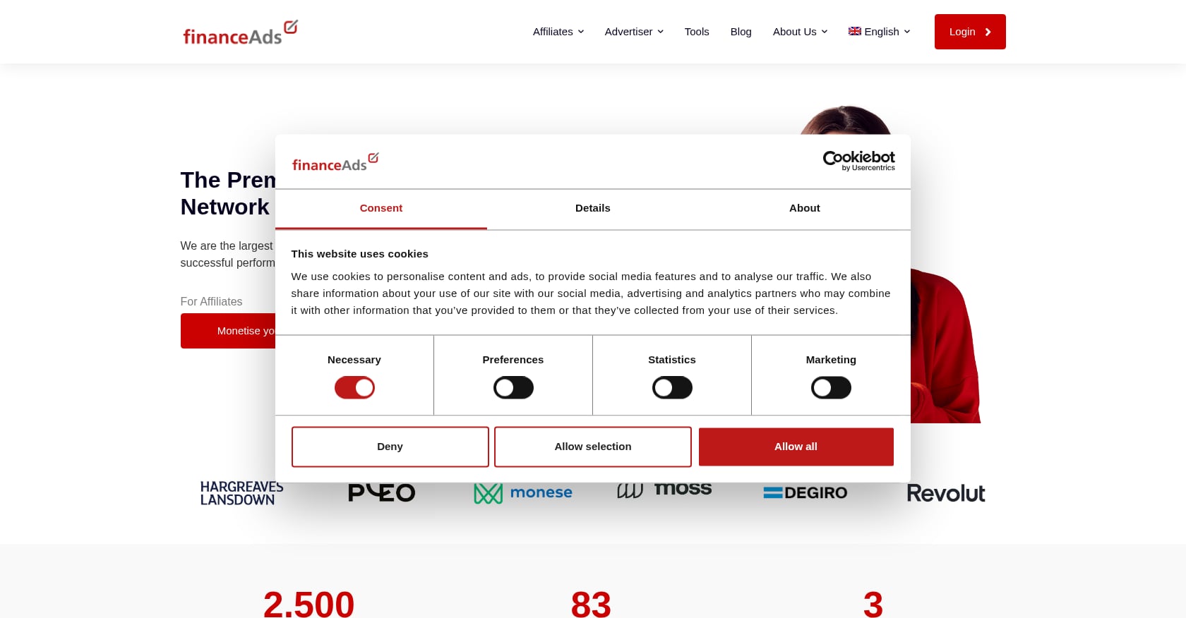 FinanceAds International Screenshot
