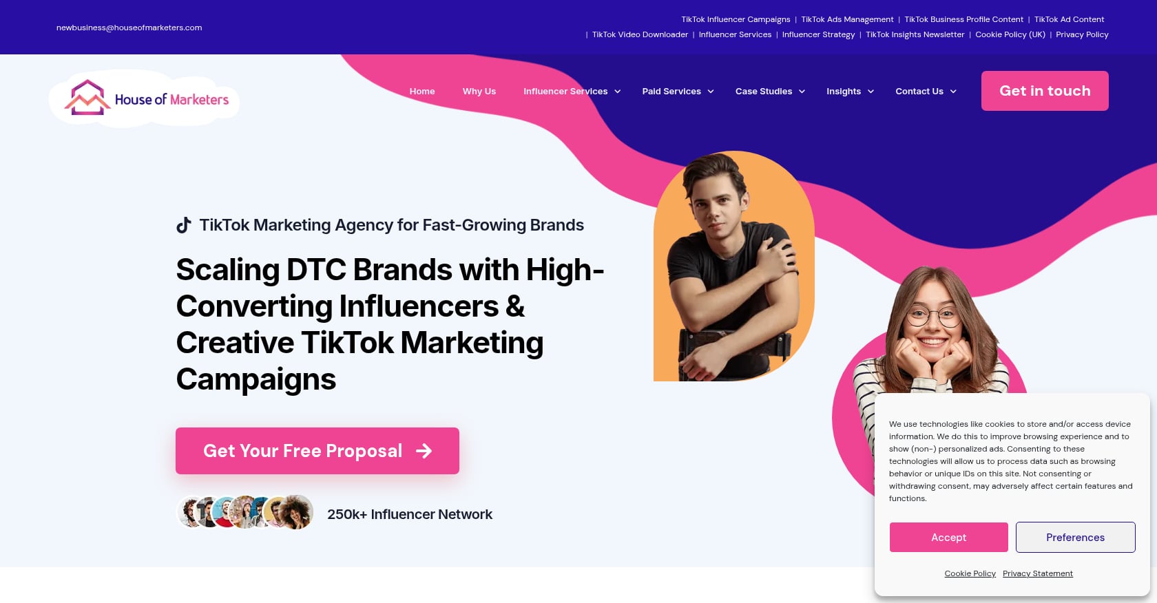 House of Marketers Screenshot