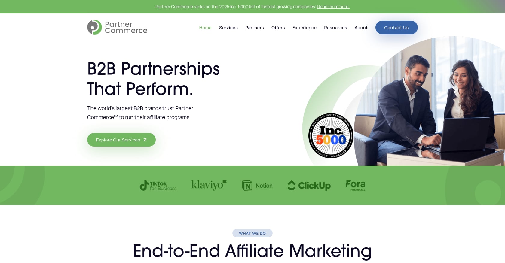 Partner Commerce Screenshot