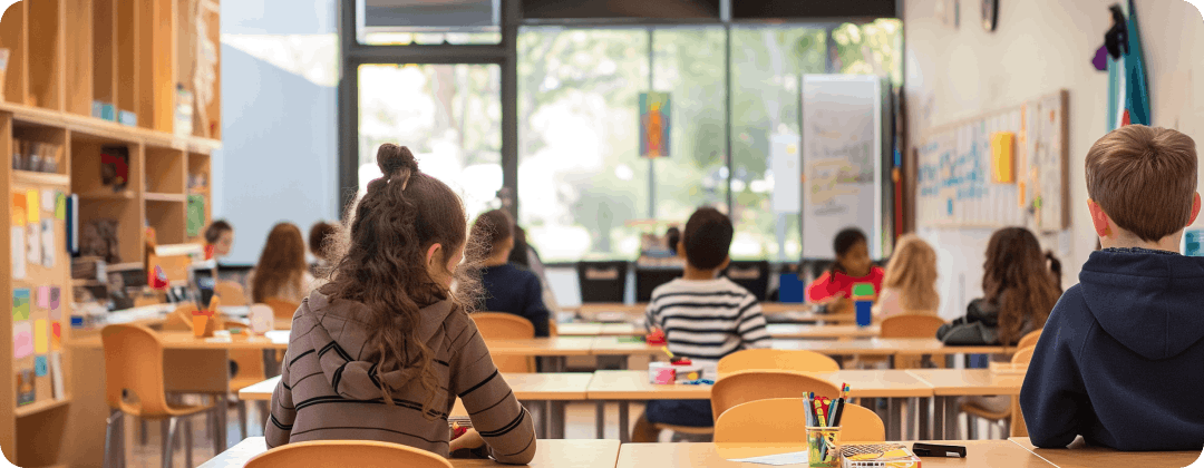 Classroom of children