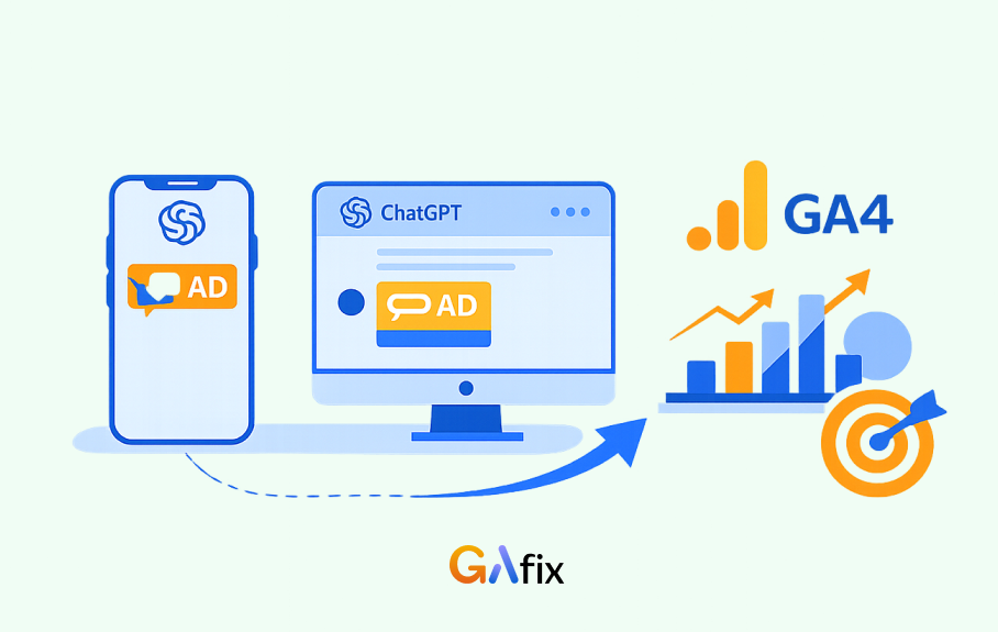 OpenAI testing ads inside ChatGPT and its impact on GA4 tracking and AI-driven attribution