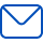 Blue envelope icon representing email or message.