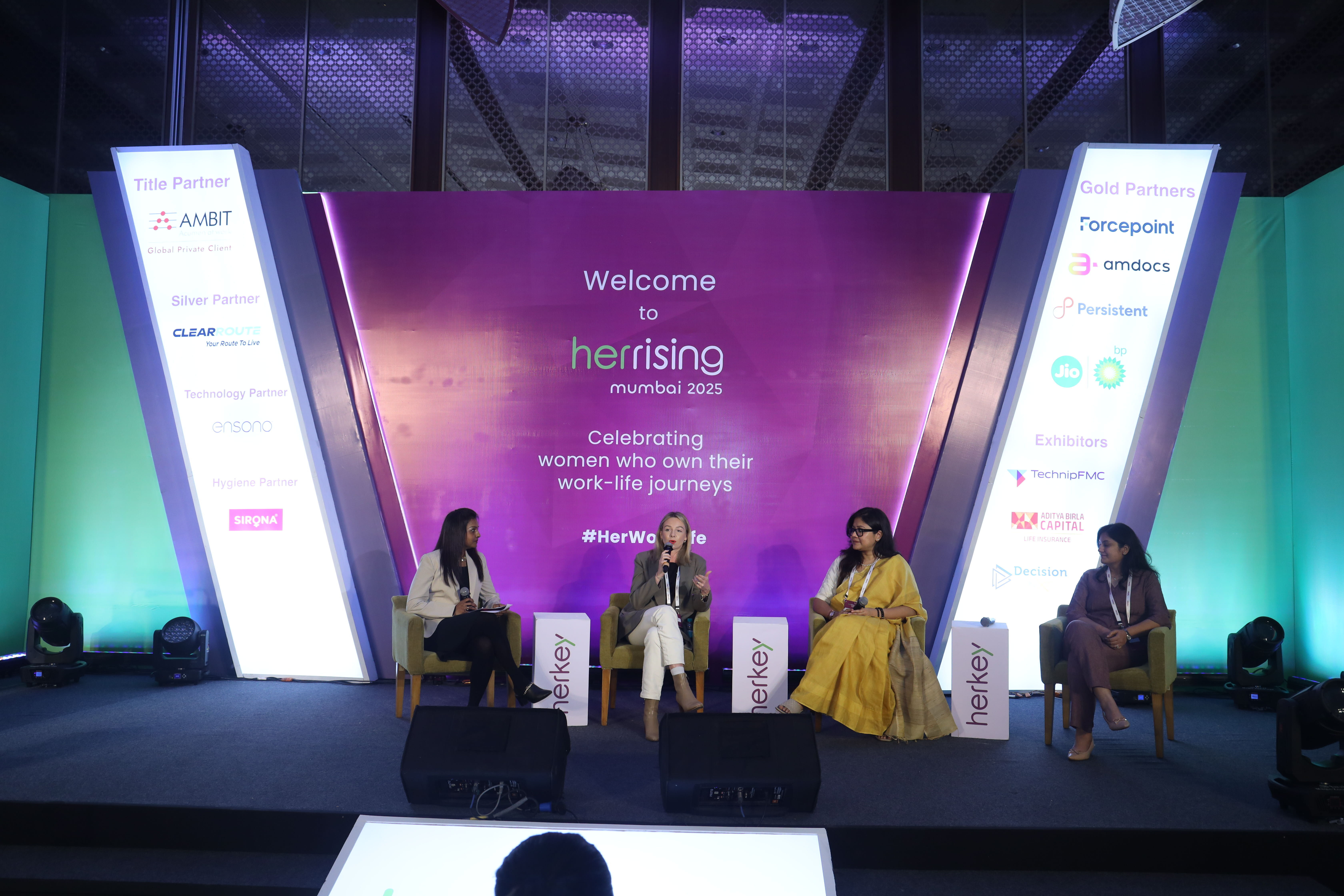 Main stage for HerRising 2025 - Empowering Women in Tech