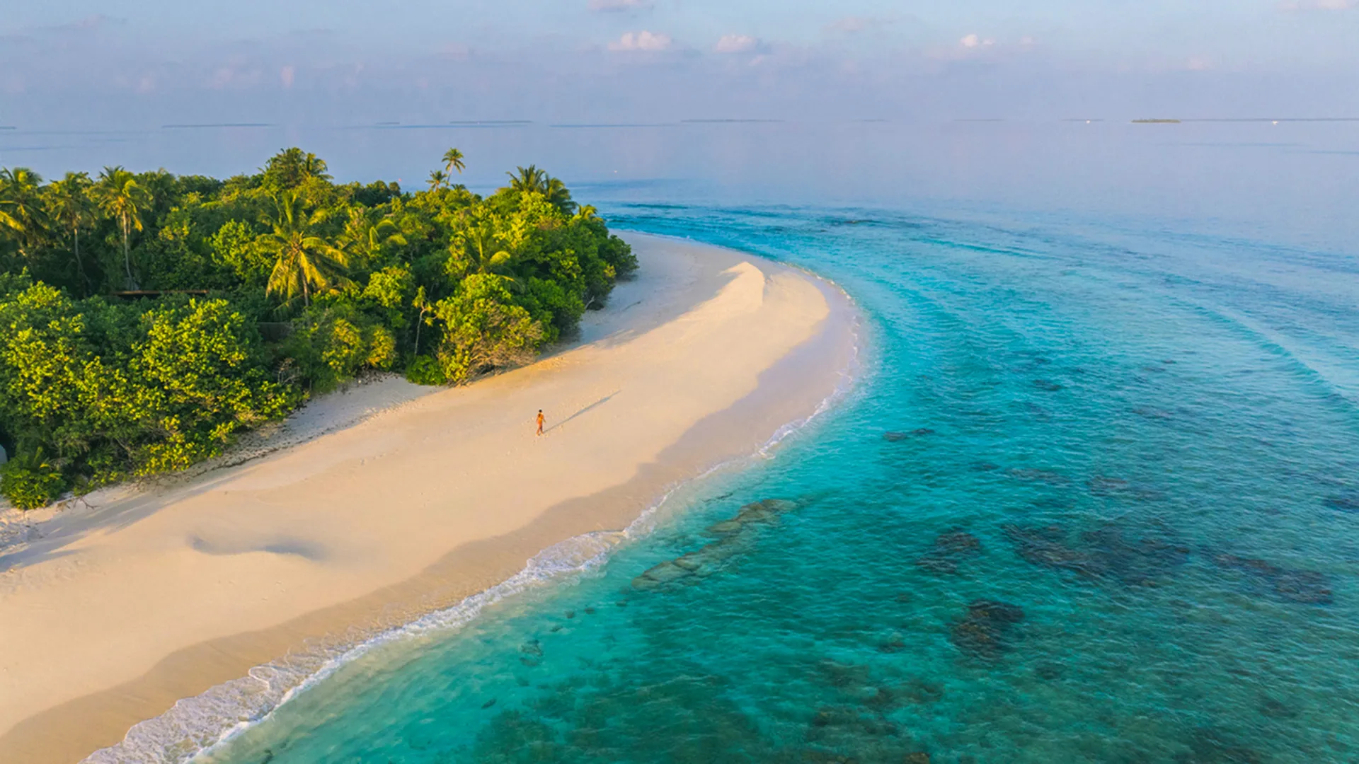 Una playa paradisíaca y una laguna de aguas turquesas en Guadalupe, en el Caribe