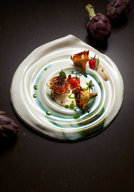 Portrait de Bruno Aubin, chef du restaurant Cléo au Narcisse Blanc