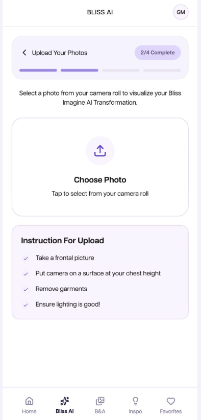 Bliss Imagine AI transformation preview
