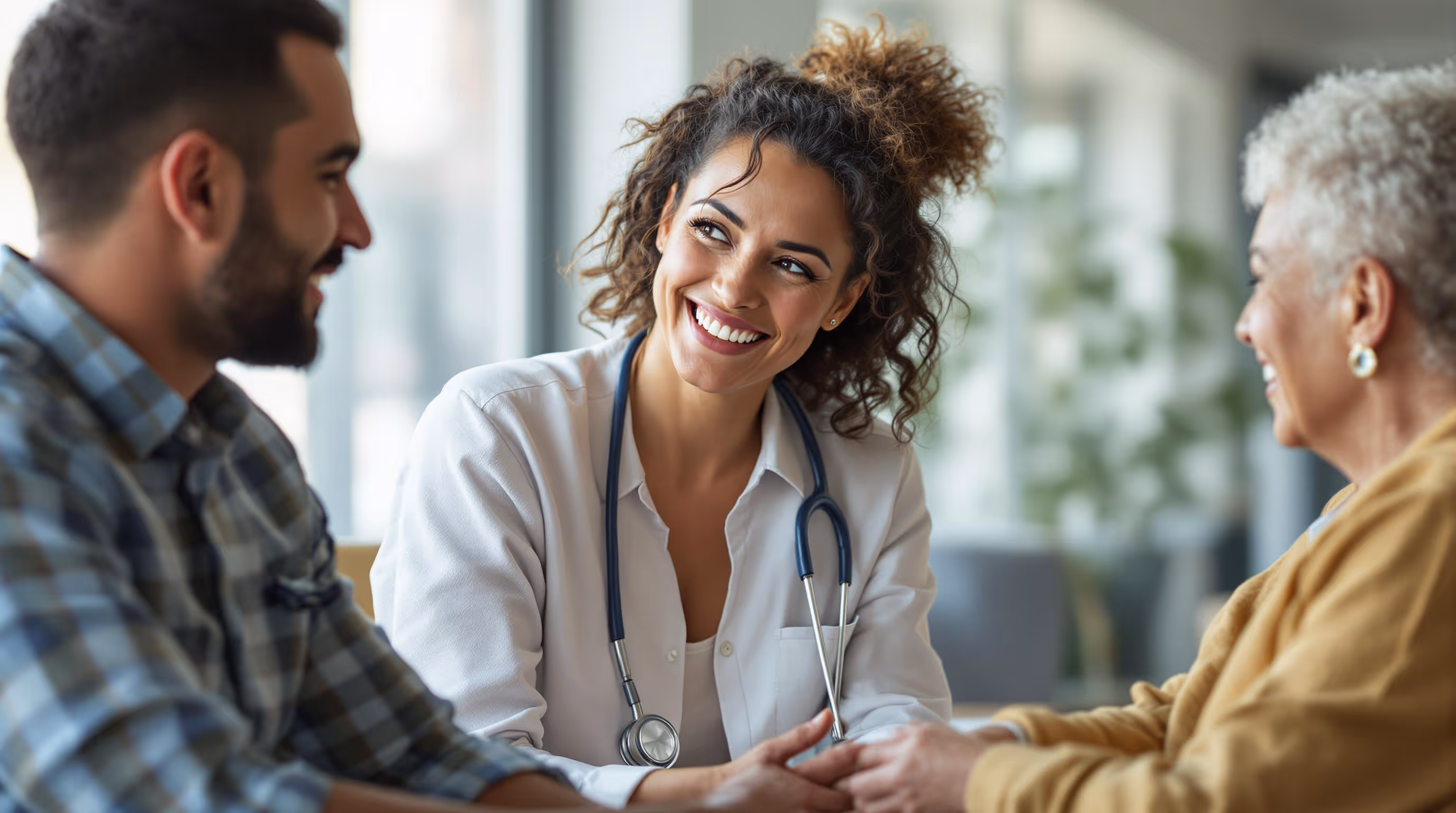 Compassionate healthcare provider supporting patients with personalized care through HIPAA-compliant patient engagement software and digital support tools.