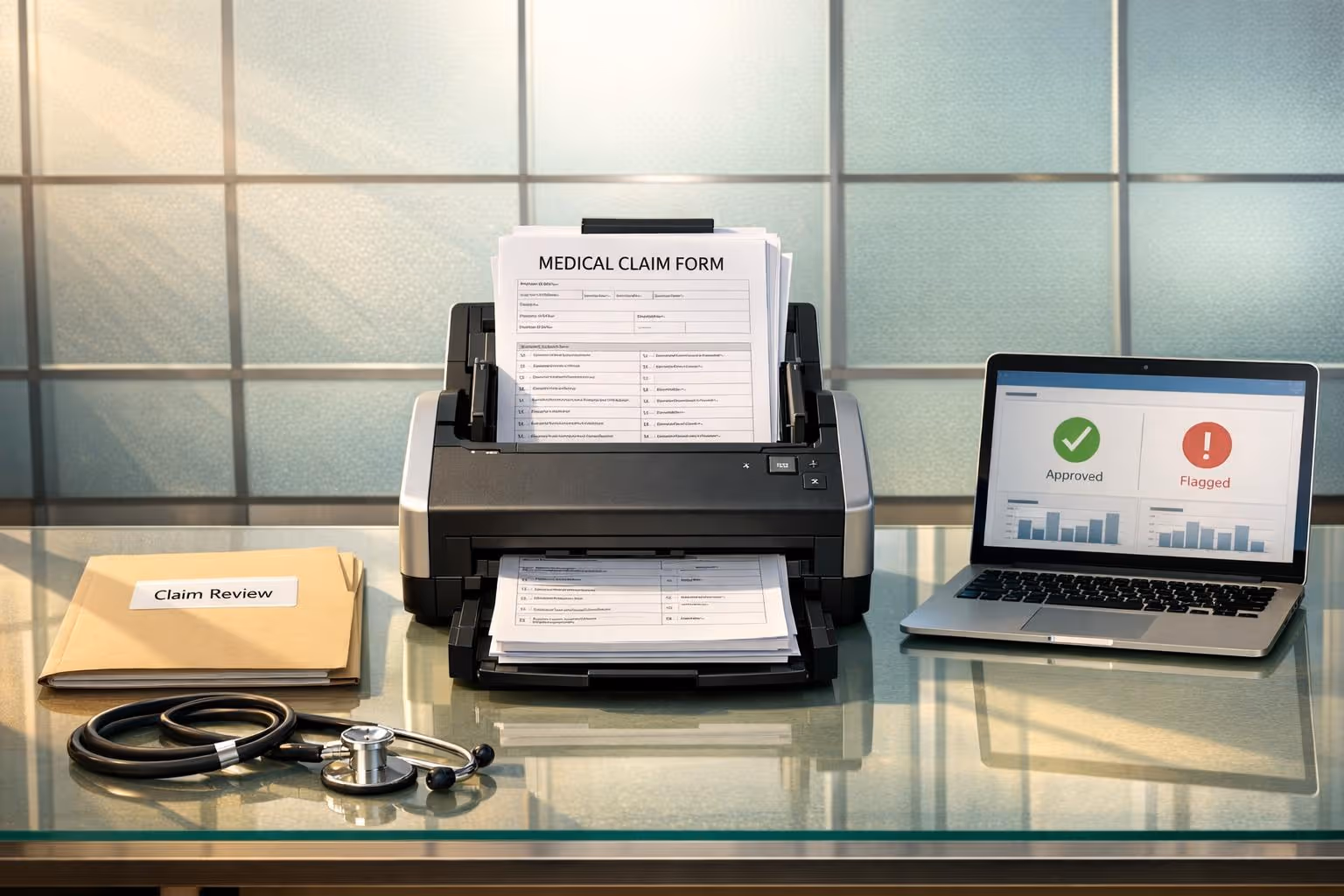 Nurse using patient engagement software to support an older patient and caregiver with compassionate, HIPAA-compliant care.