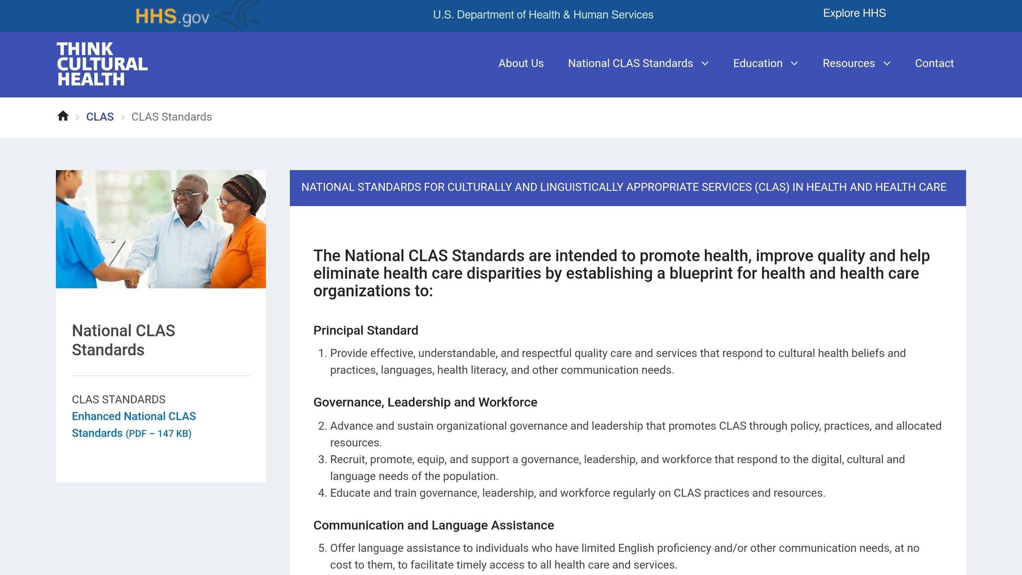 National CLAS Standards