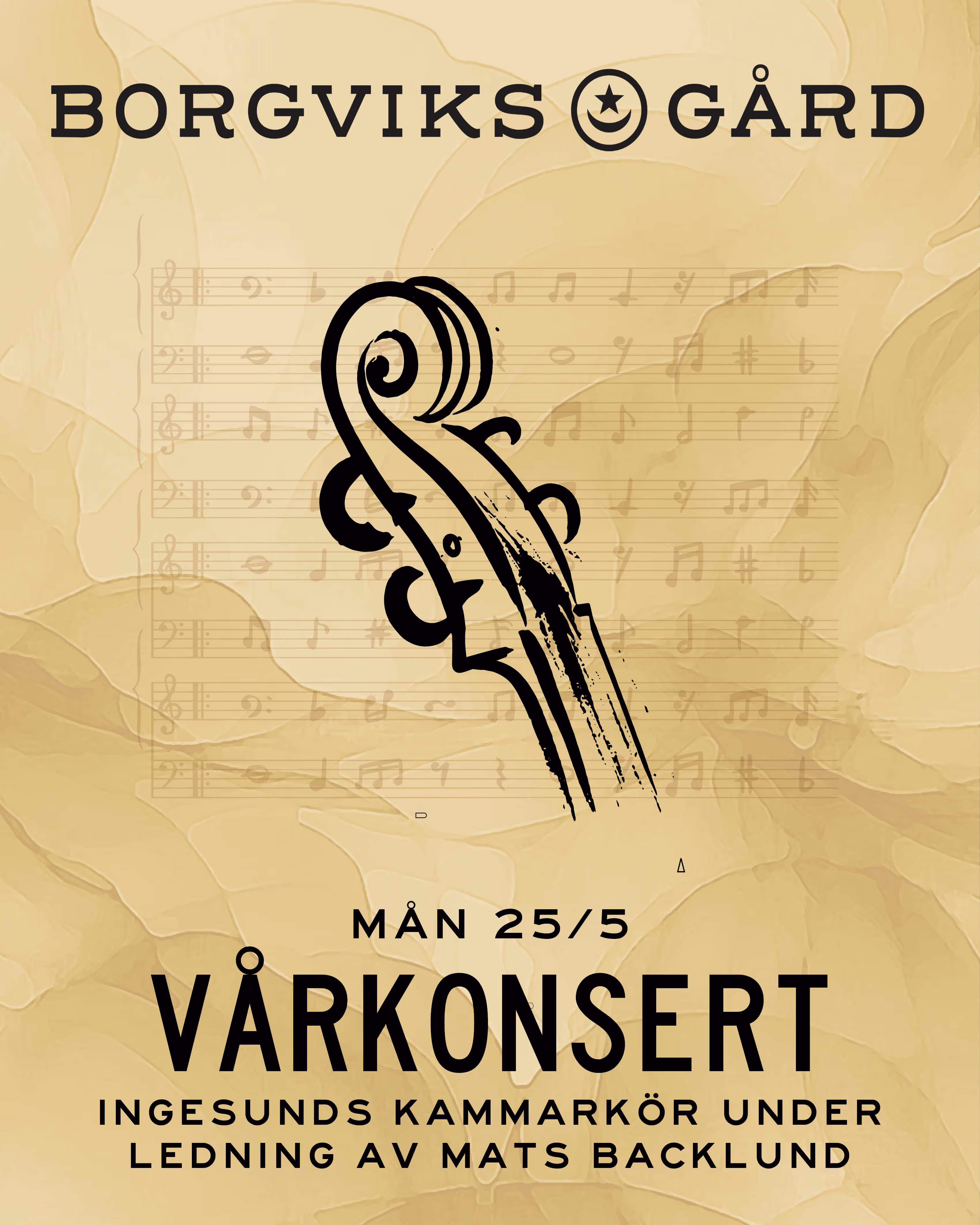 Vårkonsert med Ingesunds Kammarkör under ledning av Mats Backlund