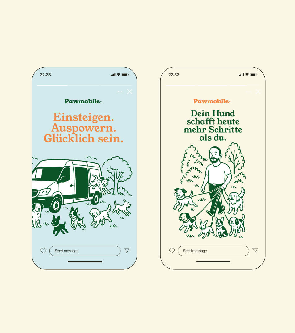 Social Media Design examples.