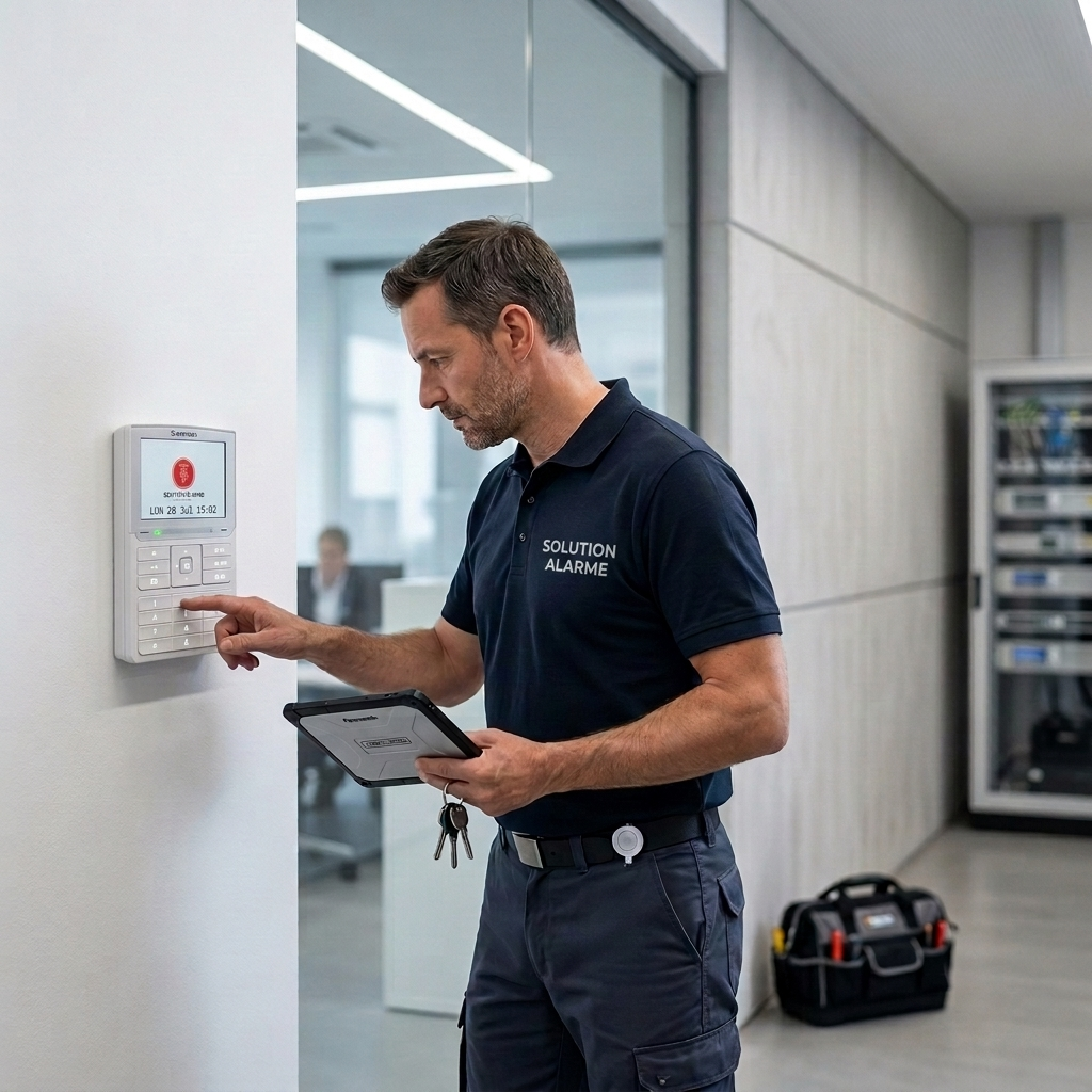 Maintenance d’un système d’alarme intrusion professionnel