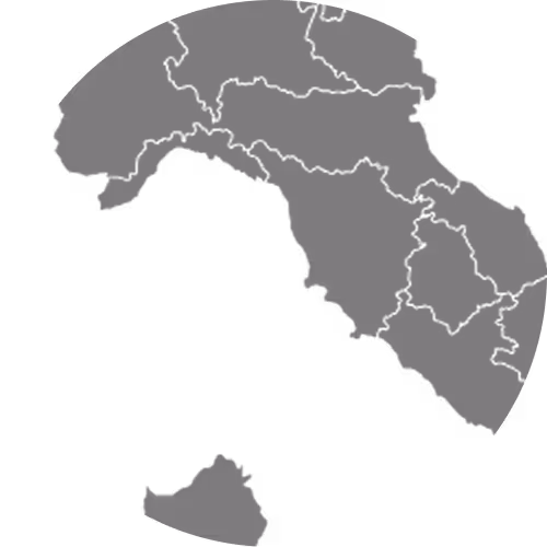 Map of the Amalfi Coast yacht cruising area in Italy