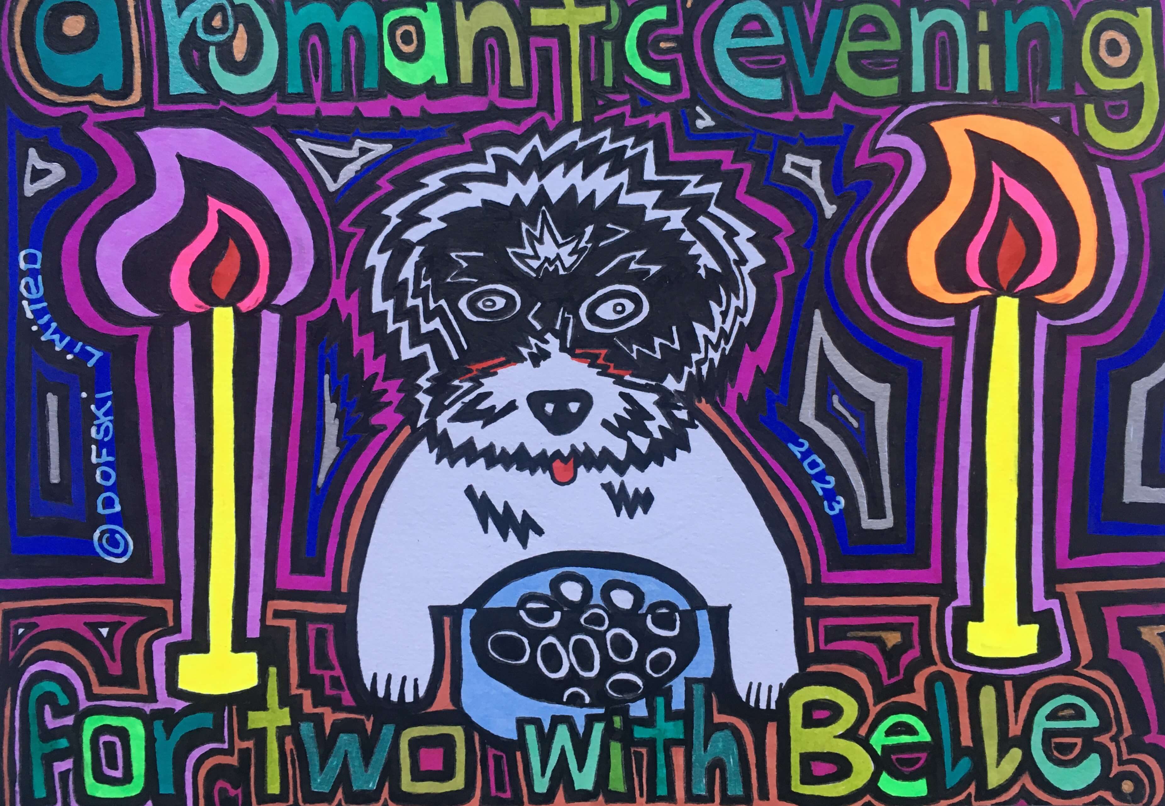 Image of print - A Romantic Evening for Two with Belle