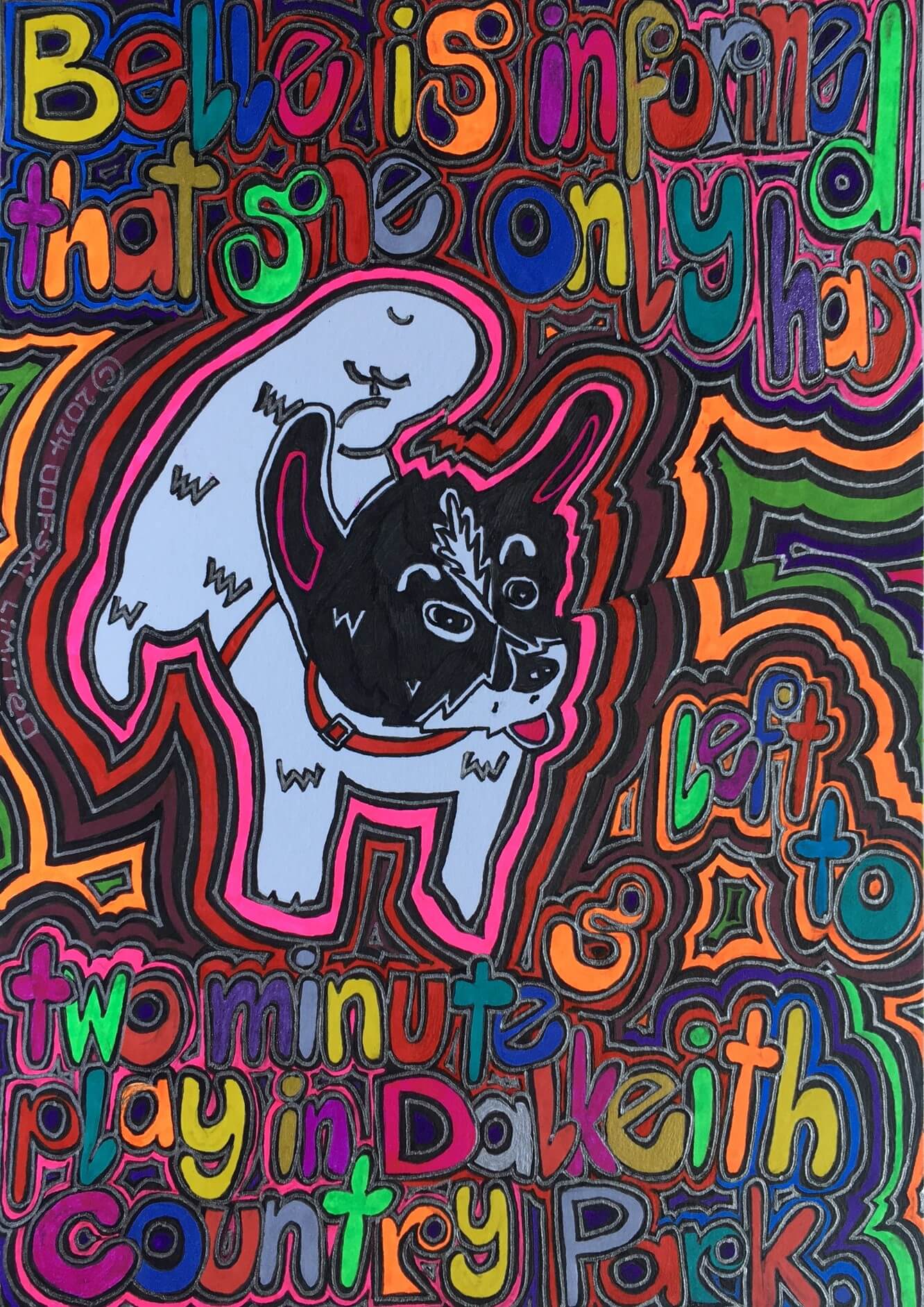 Belle is Informed that She Only has Two Minutes Left to Play in Dalkeith Country Park