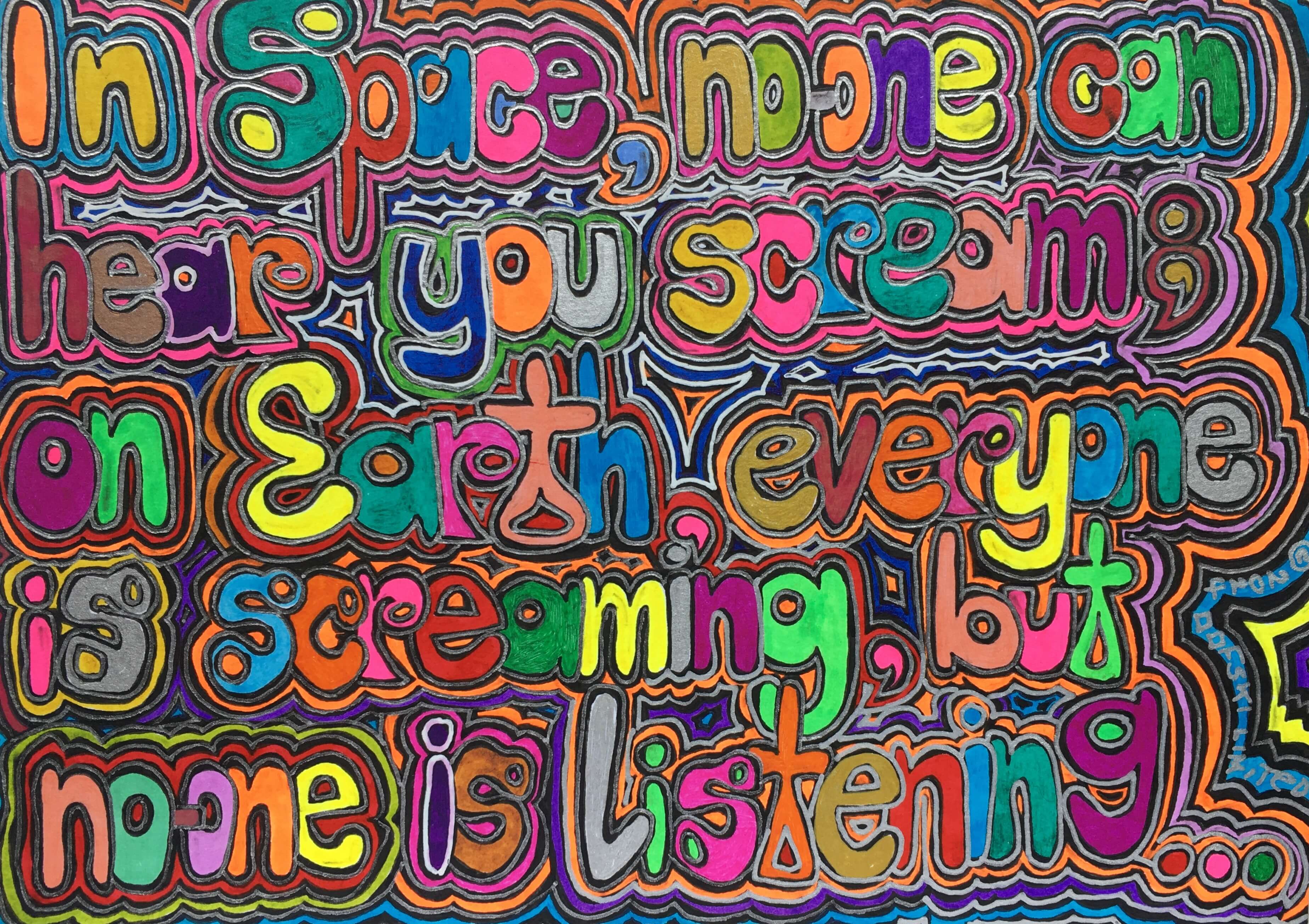 In space, No-one Can Hear you Scream