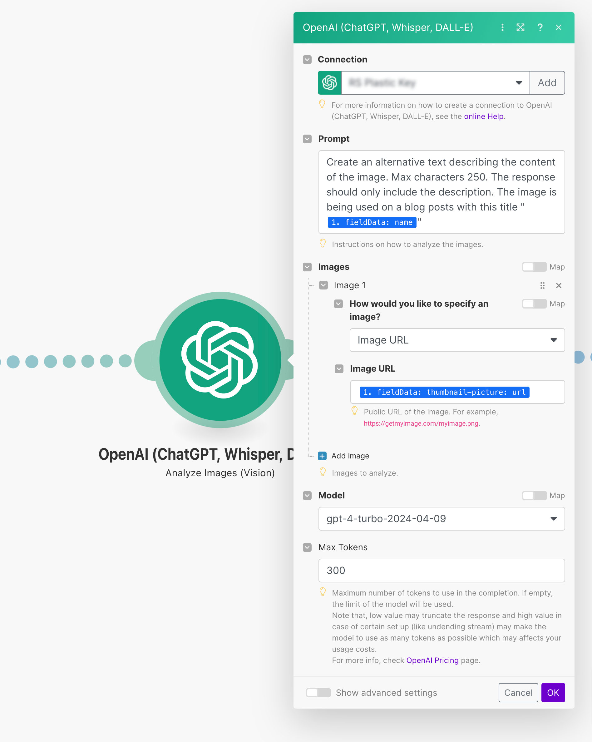 OpenAI module in make