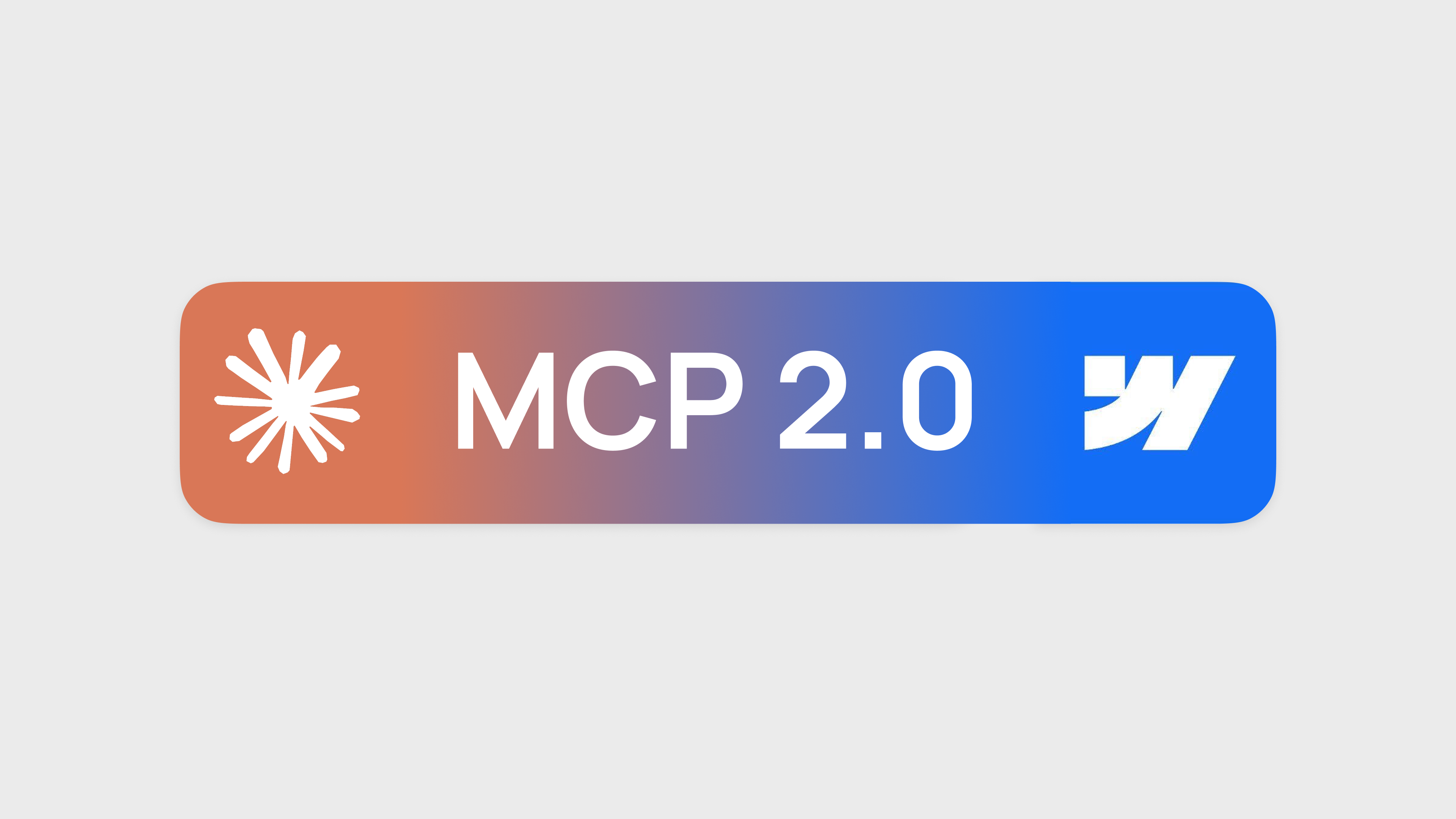 MCP 2.0 logo with Anthropic and Webflow branding.