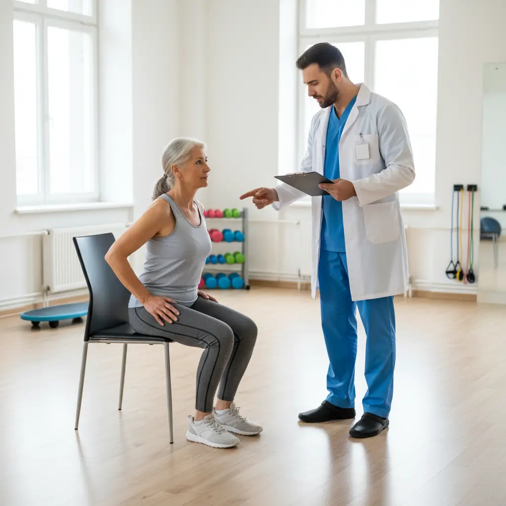 Physician holding a tablet