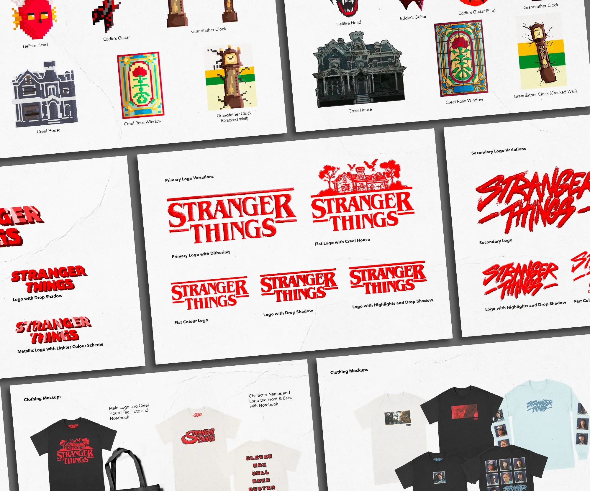 Stranger Things Style Guide Mock