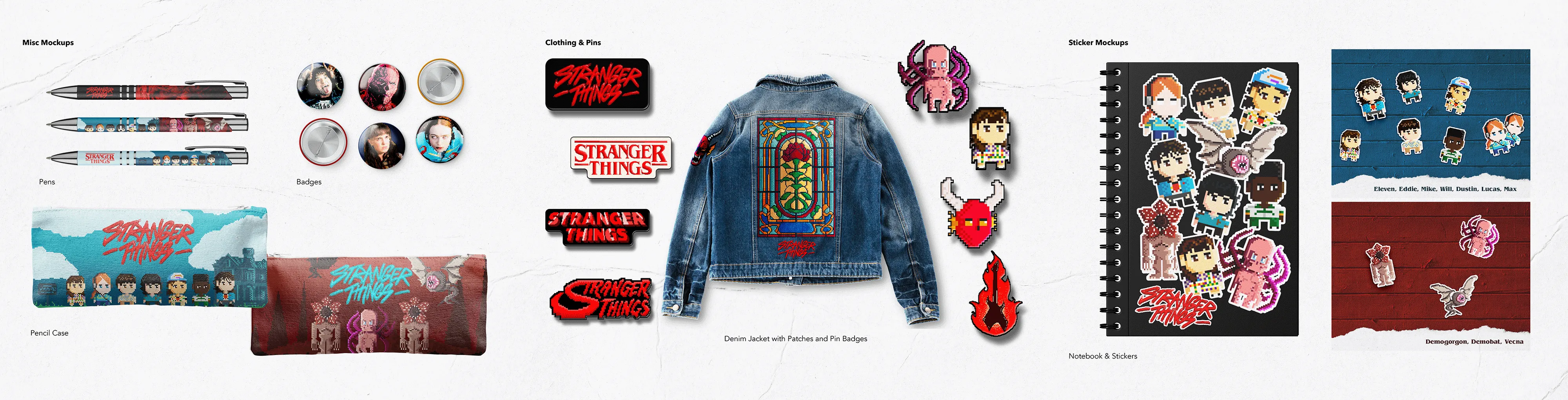 Stranger Things Product Mocks