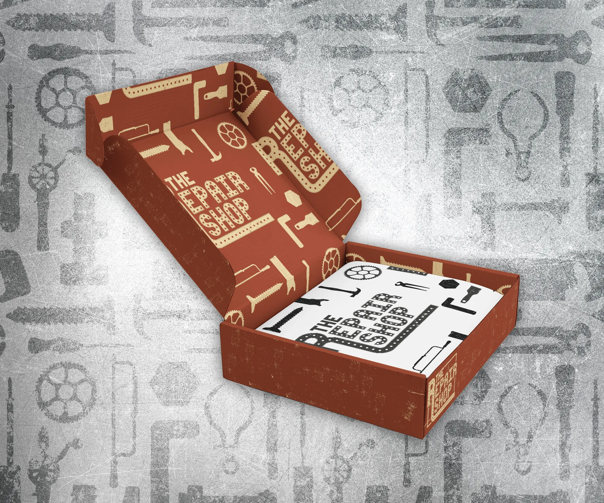 Example of packaging using brand patterns