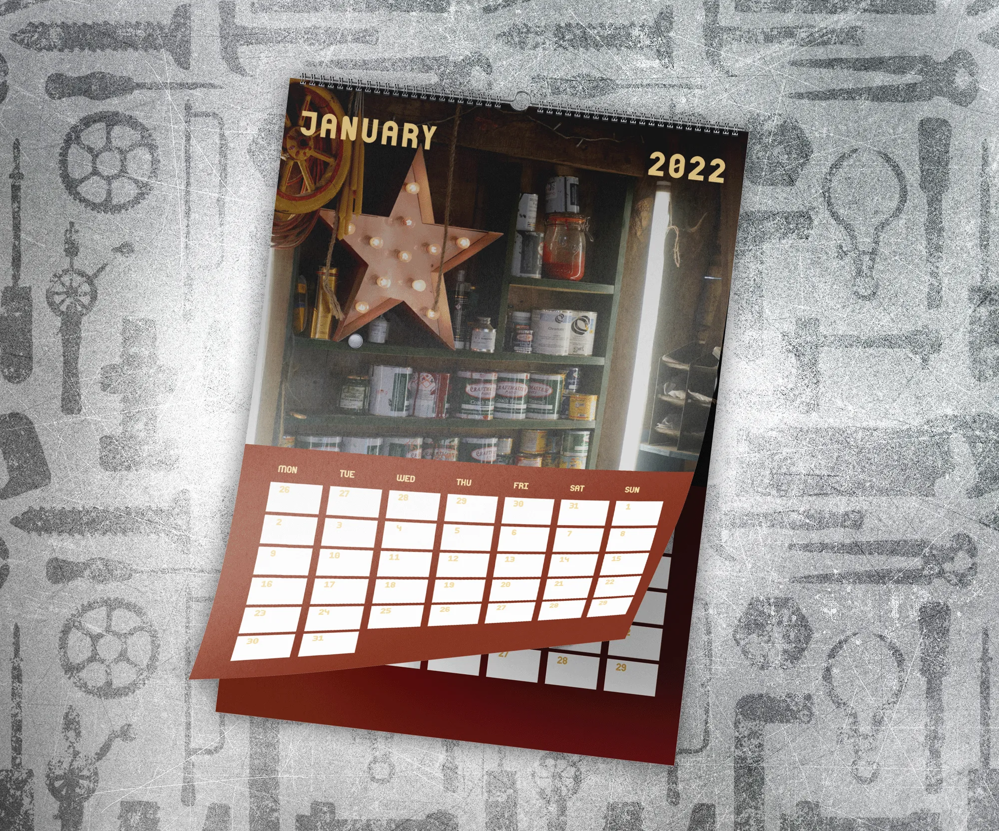 Calendar mockup