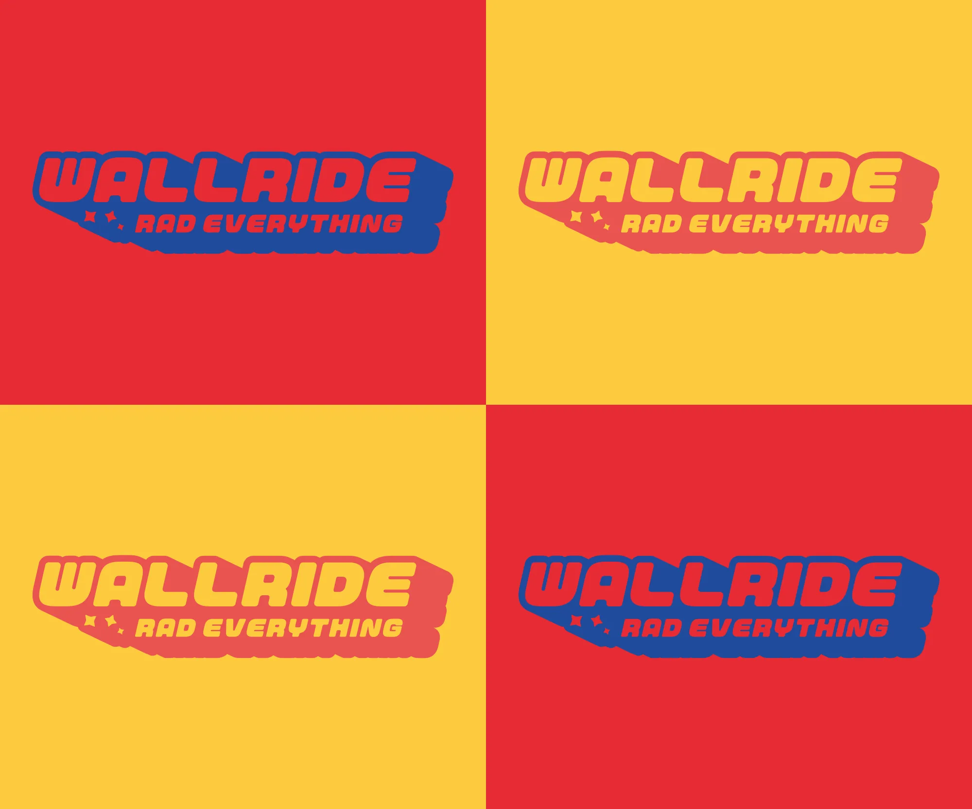 Wallride Logo Colourways