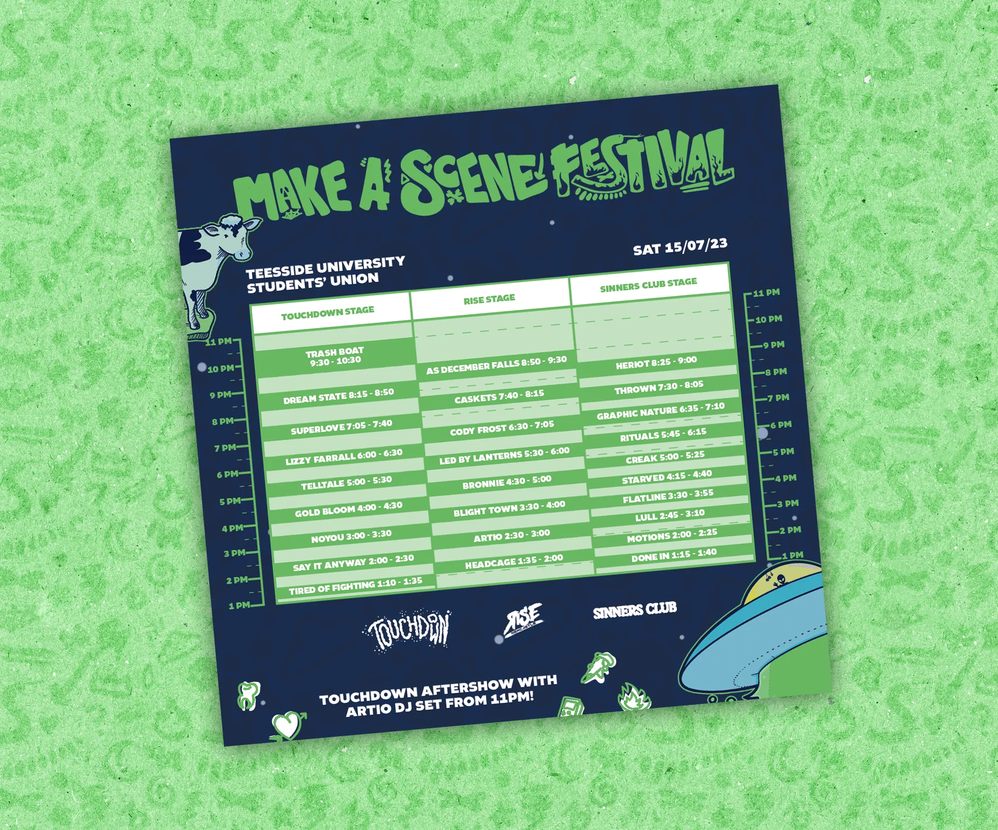 Make a Scene set time mockup