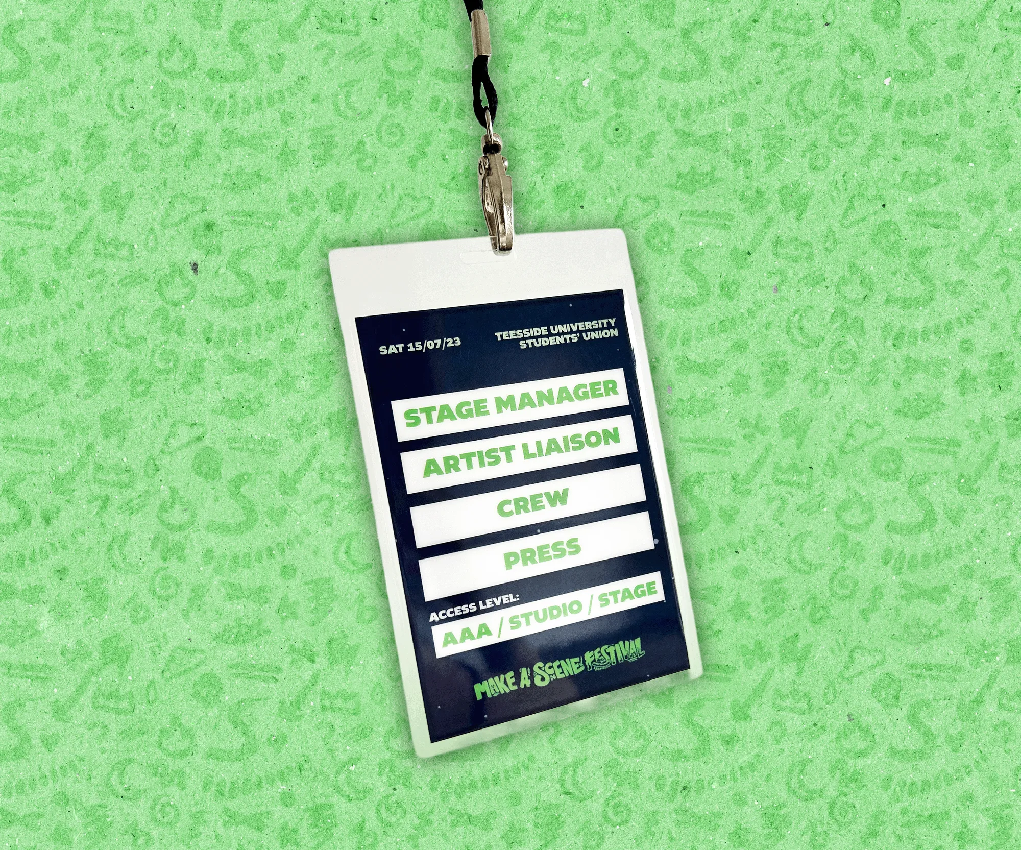 Make a Scene Lanyard mockup